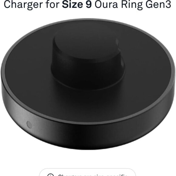 Oura Ring Gen3 Charger - Size 9 - Full Battery Charger - Picture 1 of 1